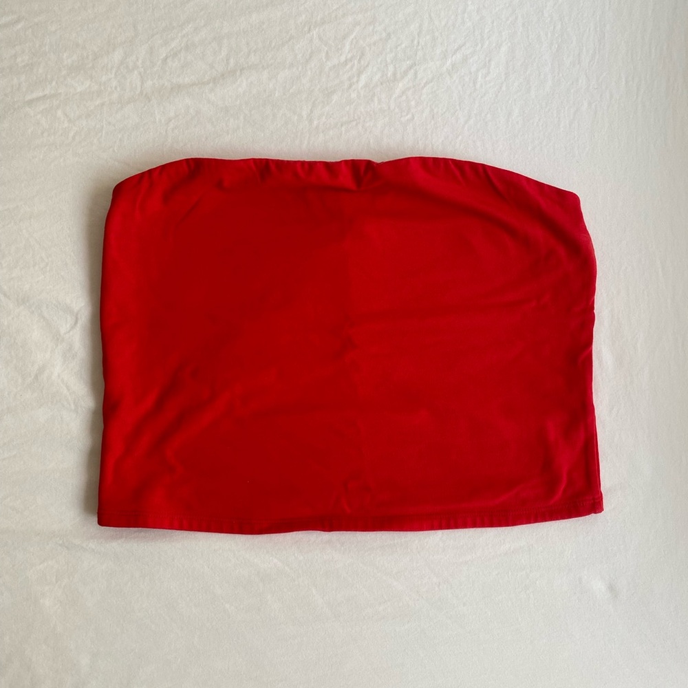 Garage Red Tube Top